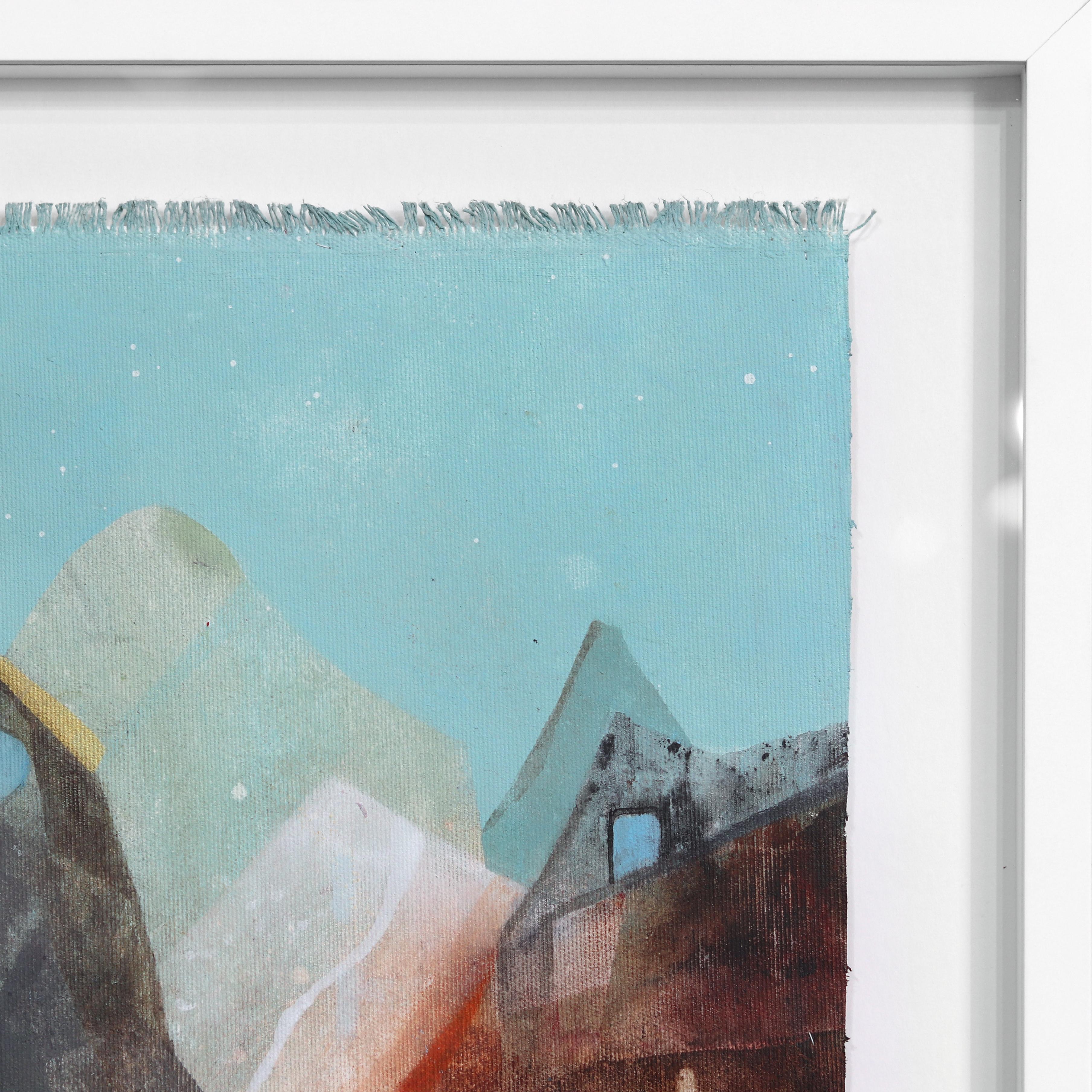Maria C Bernhardsson's original artworks are influenced by the architecture and geometry of houses. Born in Sweden, Bernhardsson travels the world photographing and sketching houses to use as inspiration for her canvas and paper artworks. Her