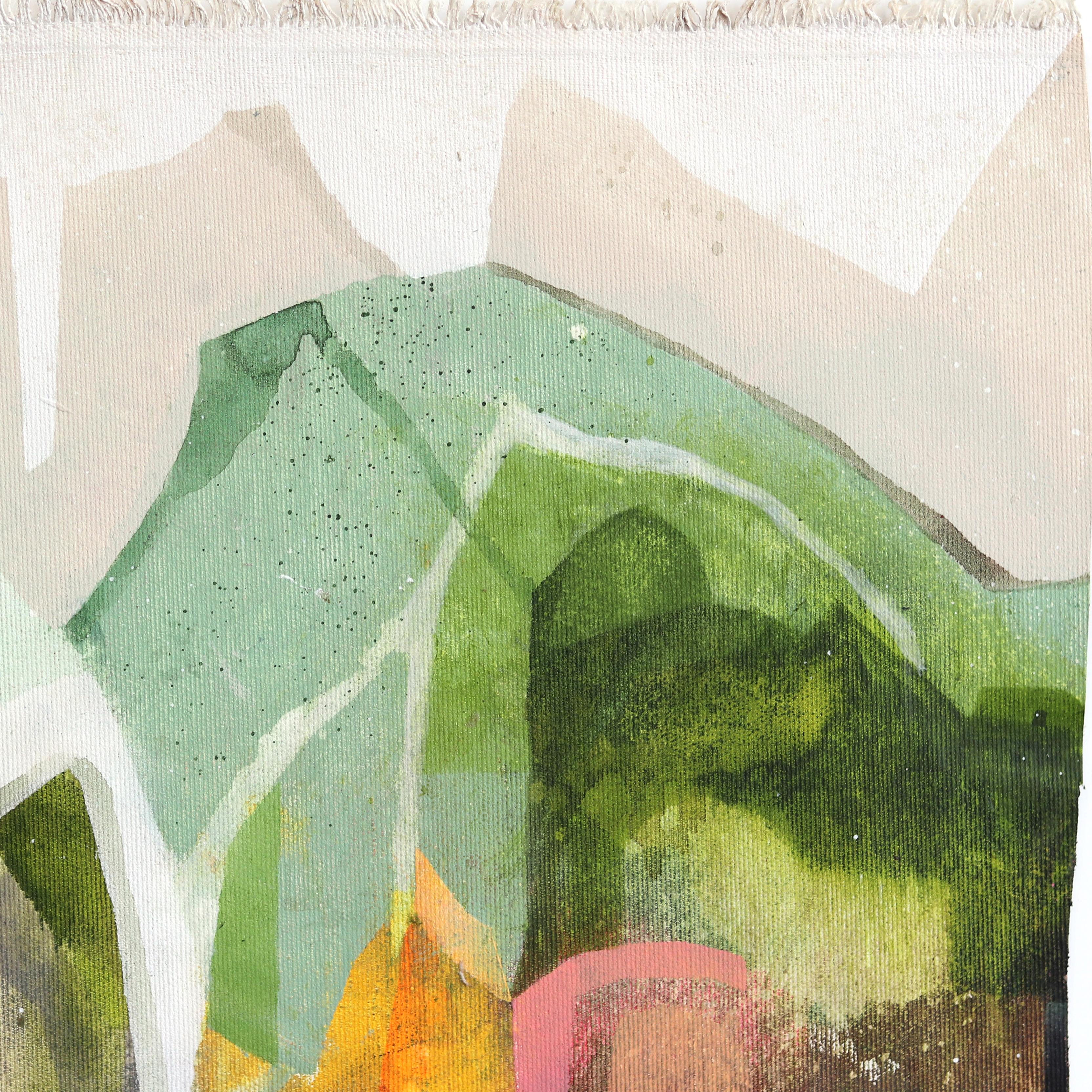 Maria C Bernhardsson's original artworks are influenced by the architecture and geometry of houses. Born in Sweden, Bernhardsson travels the world photographing and sketching houses to use as inspiration for her canvas and paper artworks. Her