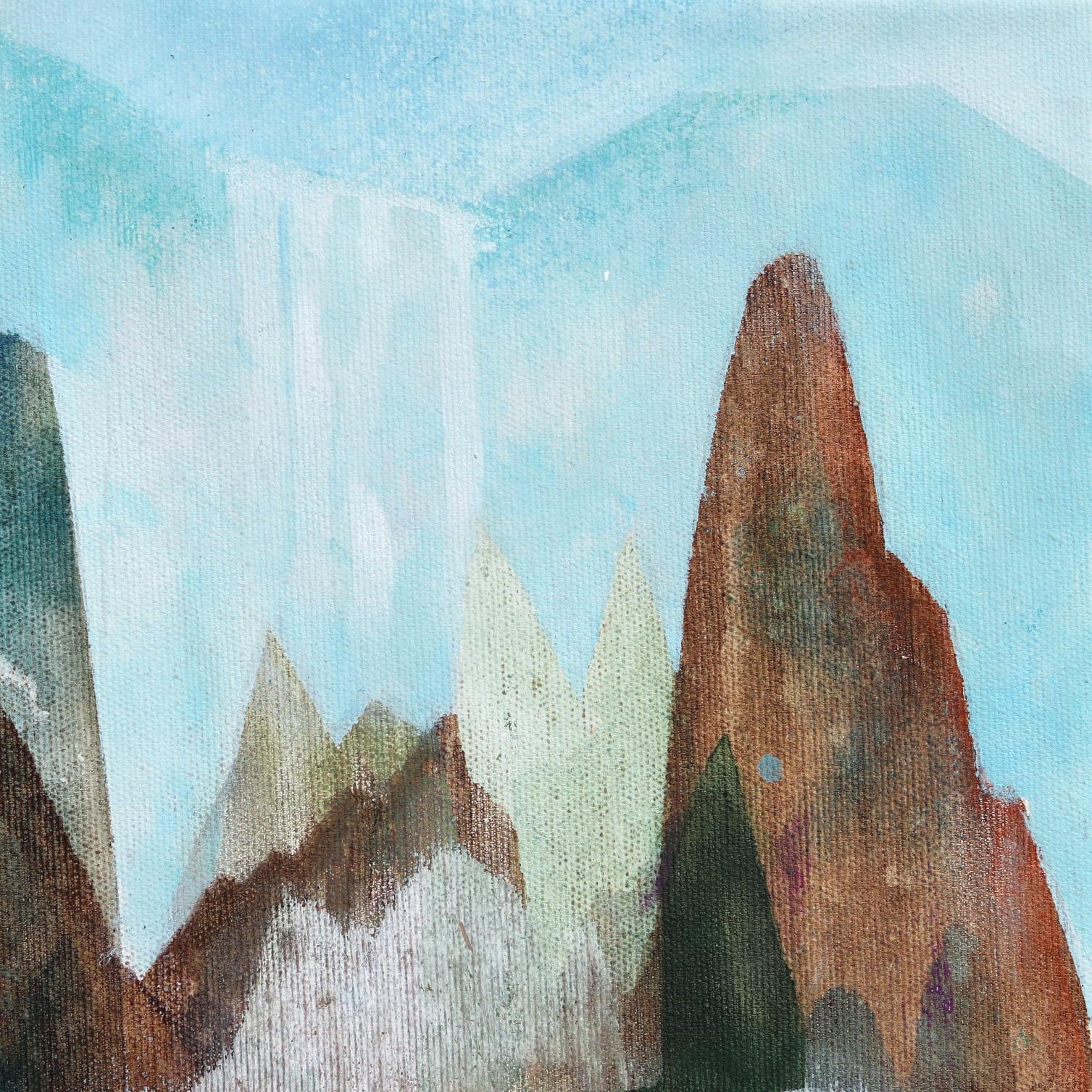 Malibu View  - Original Raw Canvas Framed Artwork  For Sale 1