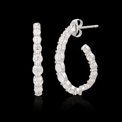 Maria Canale Diamond & 18k White Gold Earrings