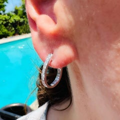 Maria Canale Diamond & 18k White Gold Earrings