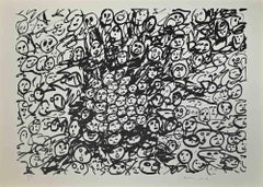 All Faces - Lithograph by Maria Carli - Late 20th century