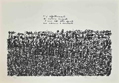Figures - Lithograph by Maria Carli - Late 20th century