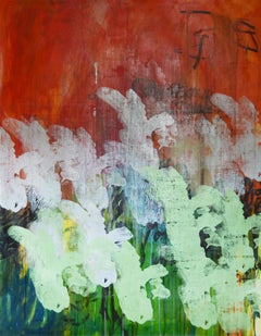 Unfolding Identity di Maria Cohen - Pittura astratta, olio su tela, 2022