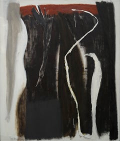 Komposition #1 von Maria Cohen – Abstraktes Gemälde, Öl auf Leinwand, 2017