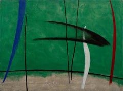 Komposition #4 von Maria Cohen – Abstraktes Gemälde, Öl auf Leinwand, 2017