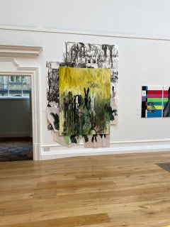 Rabbit's choice by Maria Cohen - Abstract painting, oil on canvas, 2021