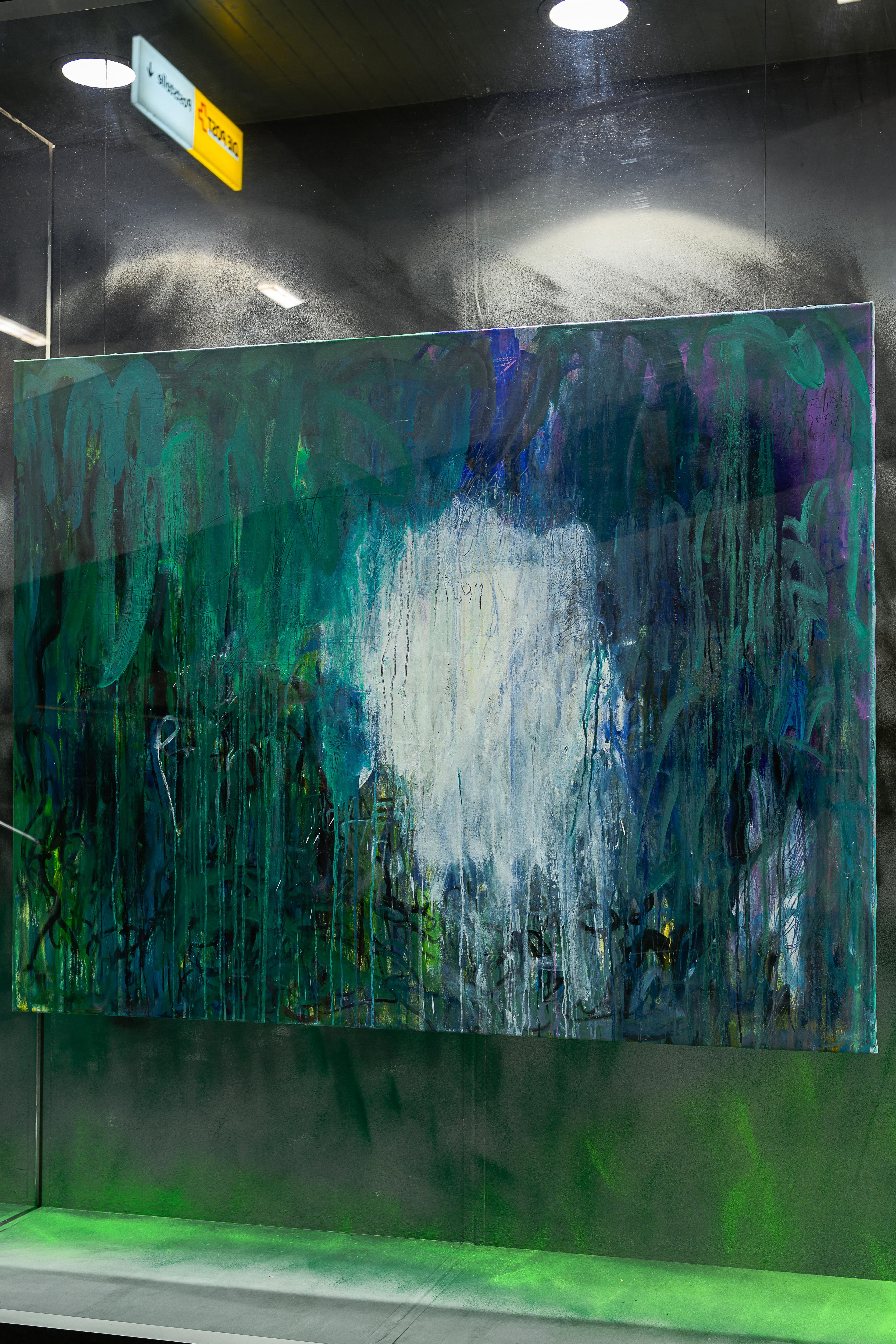 Untitled #2 is part of the Zero Gravity Series, by Maria Cohen. Currently on display in Voskhod Gallery , Basel. 
Zero gravity is a collection of images that depict artist's feelings of insecurity, loss, fear, and embarrassment in response to being