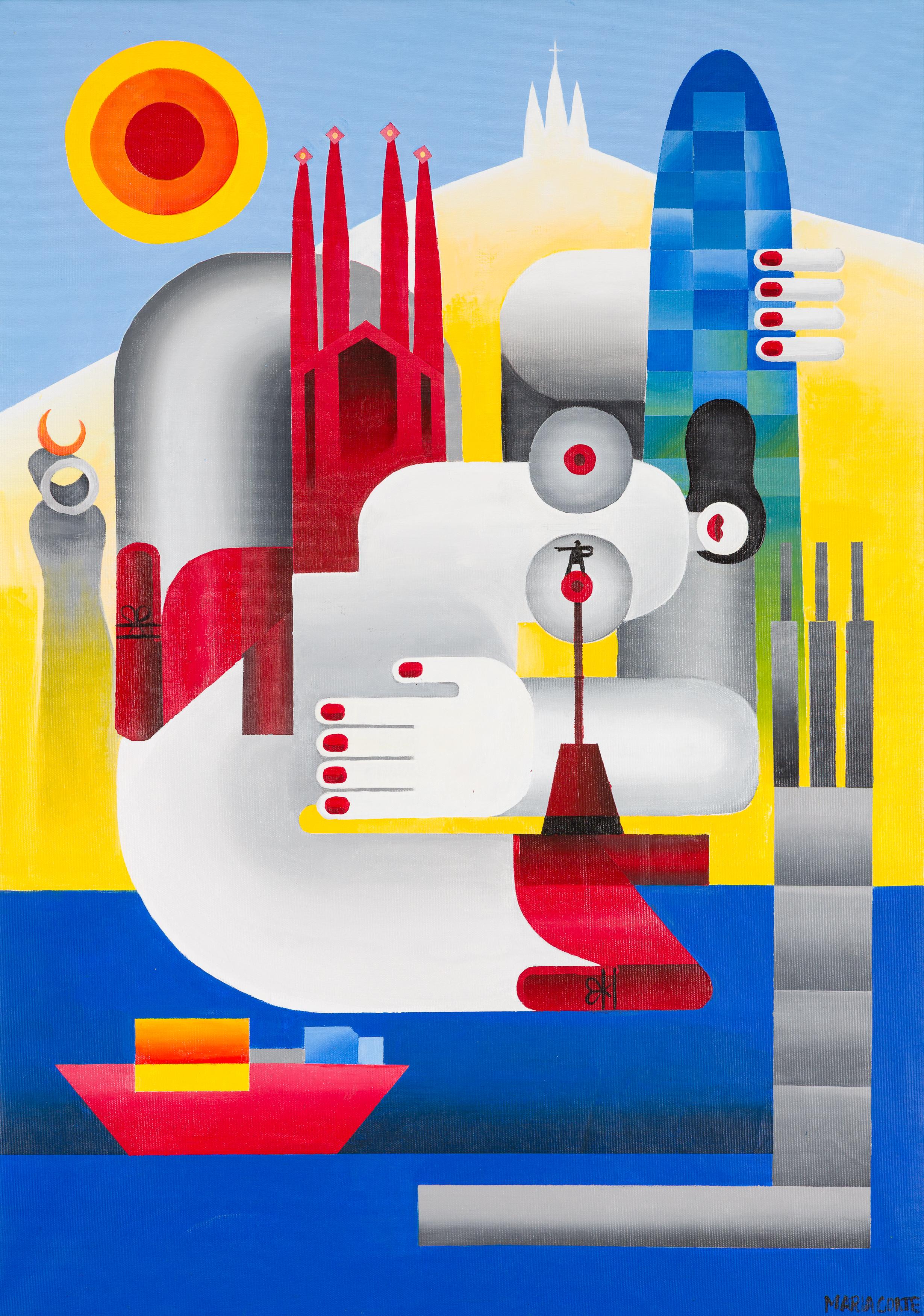 Maria Corte Figurative Painting - Barkinon