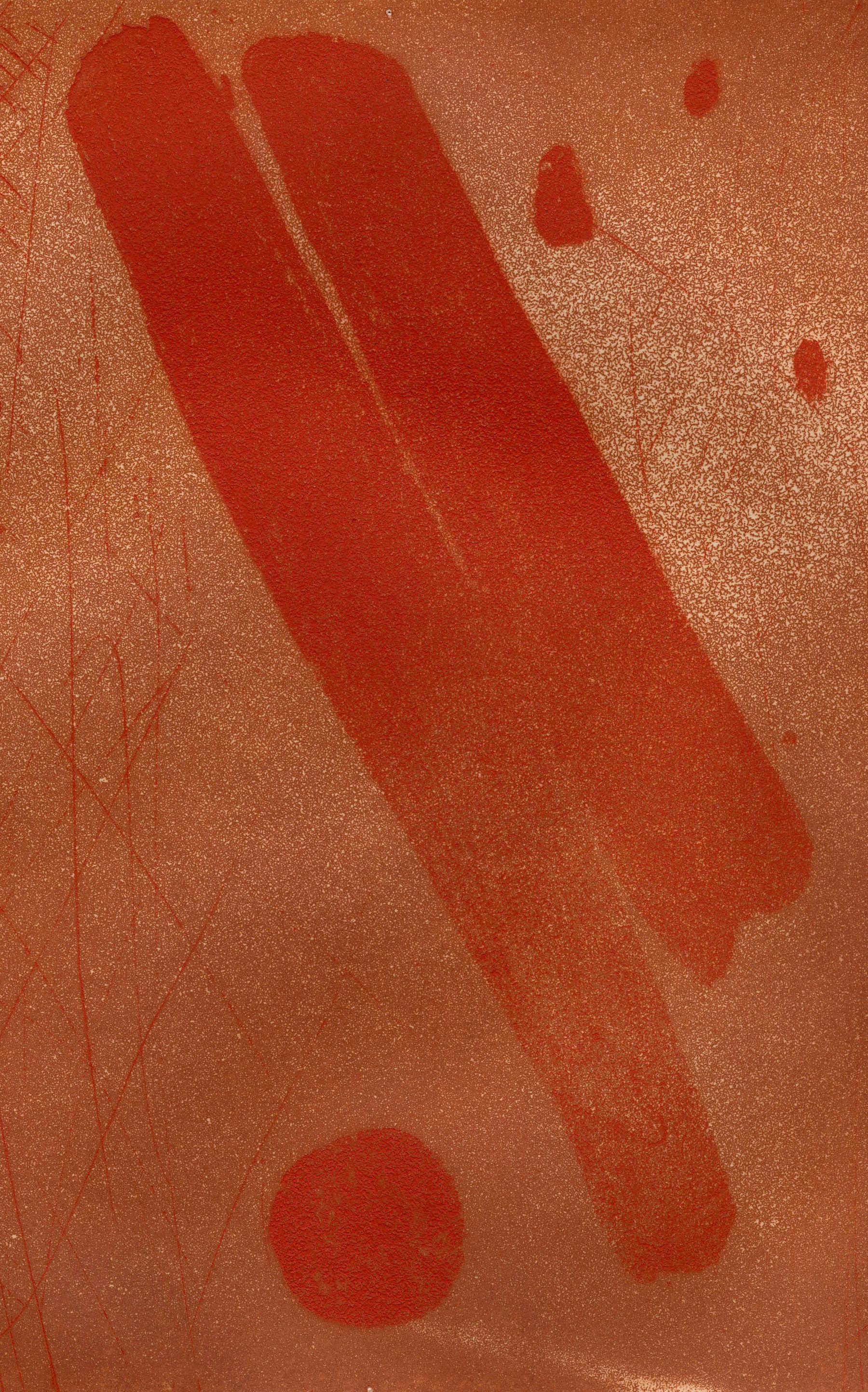 L'Ascension - Marron Abstract Print par Maria Deguchi