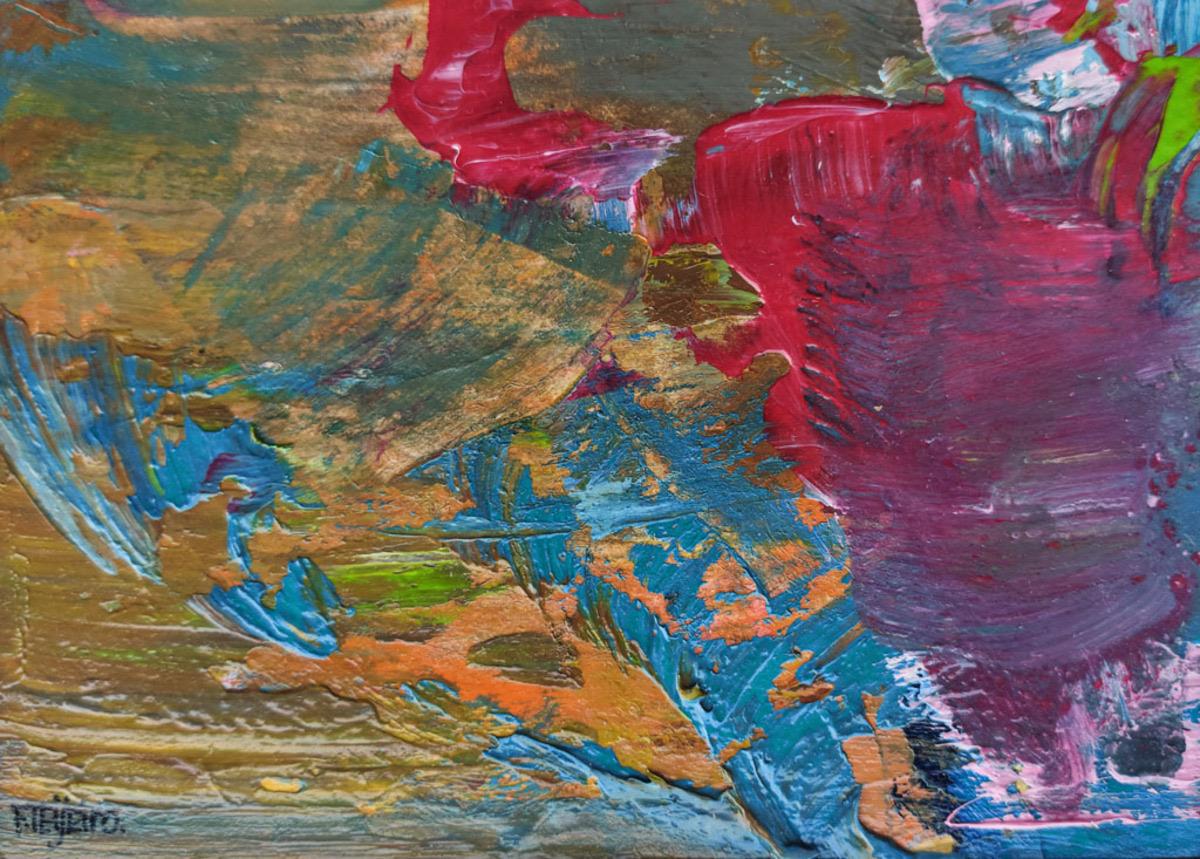 Abstract Painting di Maria Dolores Fernández Teijeiro - La fuerza del toro