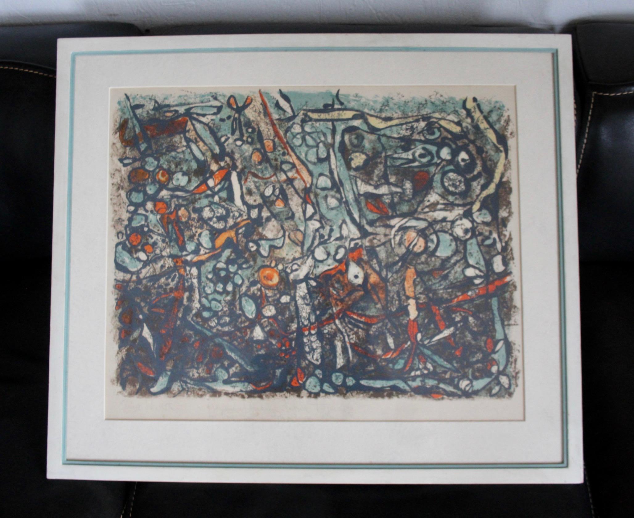 Maria Elena Vieira Da Silva print signed and dated 61 For Sale 2