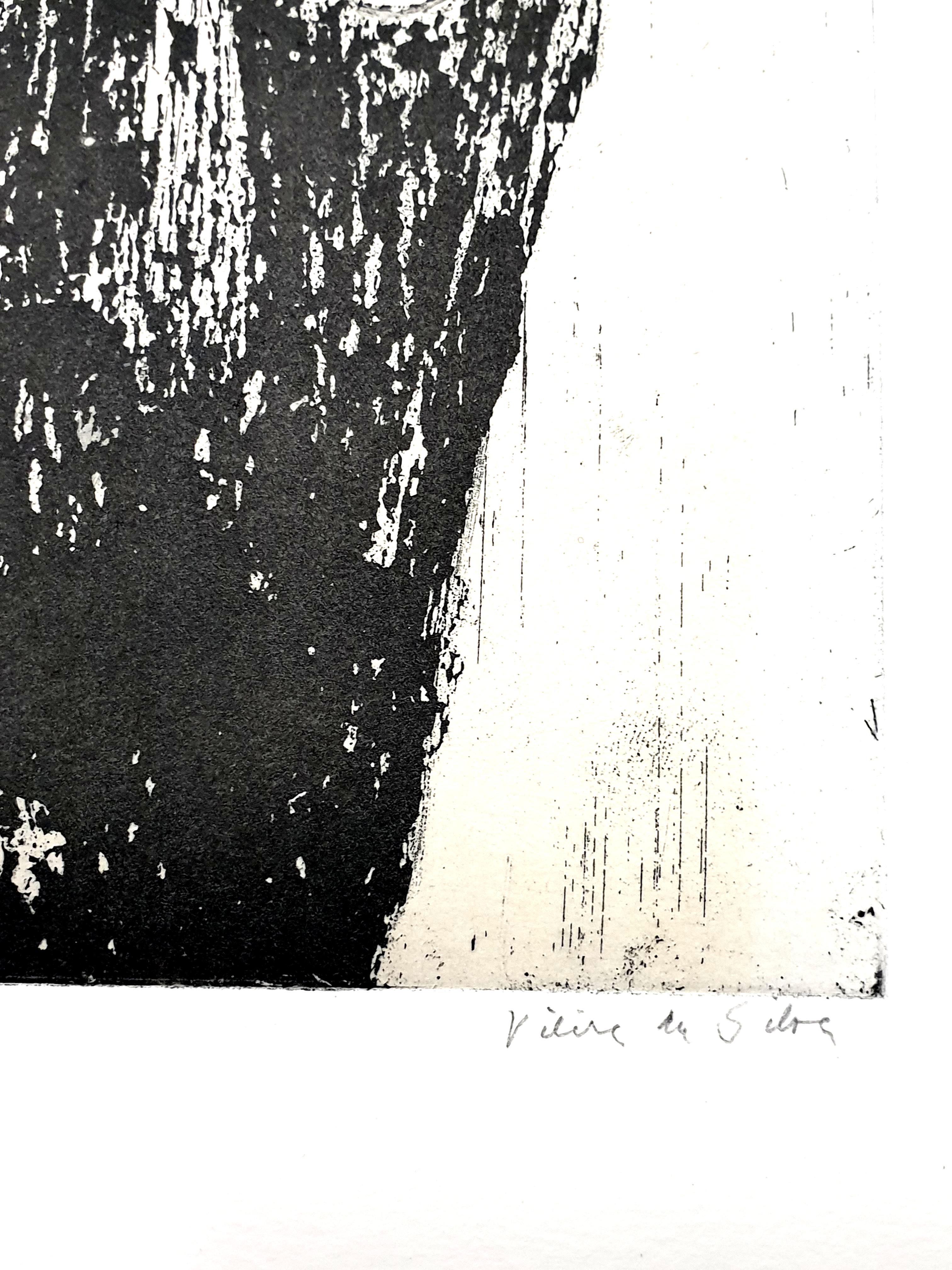 Maria Elena Vieira da Silva - The Man - Original Handsigned Etching For Sale 4