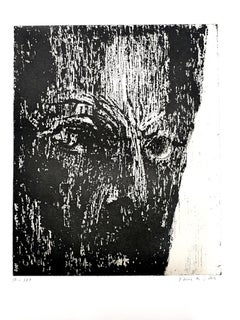 Maria Elena Vieira da Silva - El Hombre - Grabado original firmado a mano