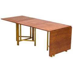 "Maria Flap" Dining Table by Bruno Mathsson, Firma Karl Mathsson, Sweden, 1930s