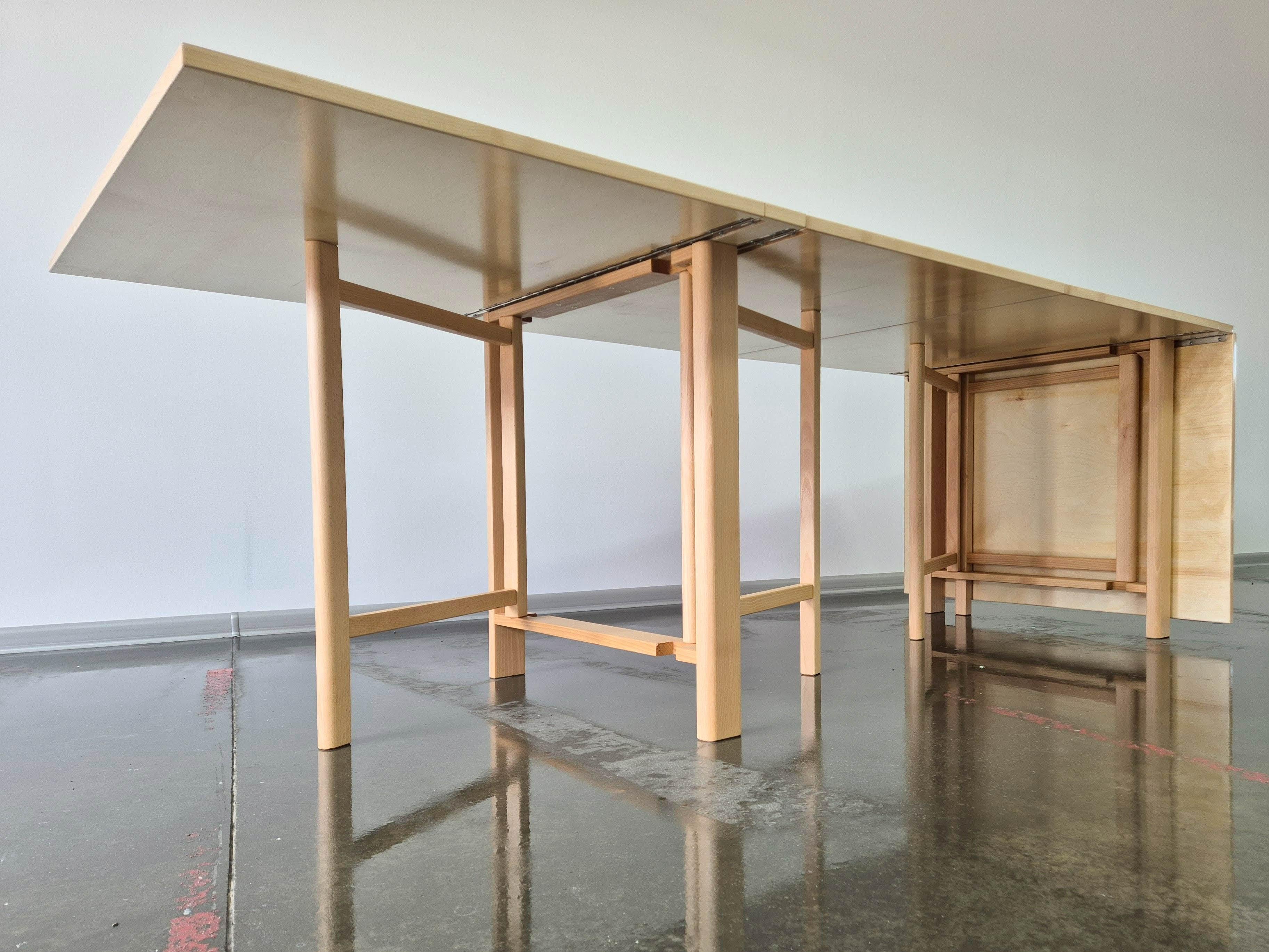 Maria Flap Folding Dining Table by Bruno Mathsson for Firma Karl Mathsson For Sale 3