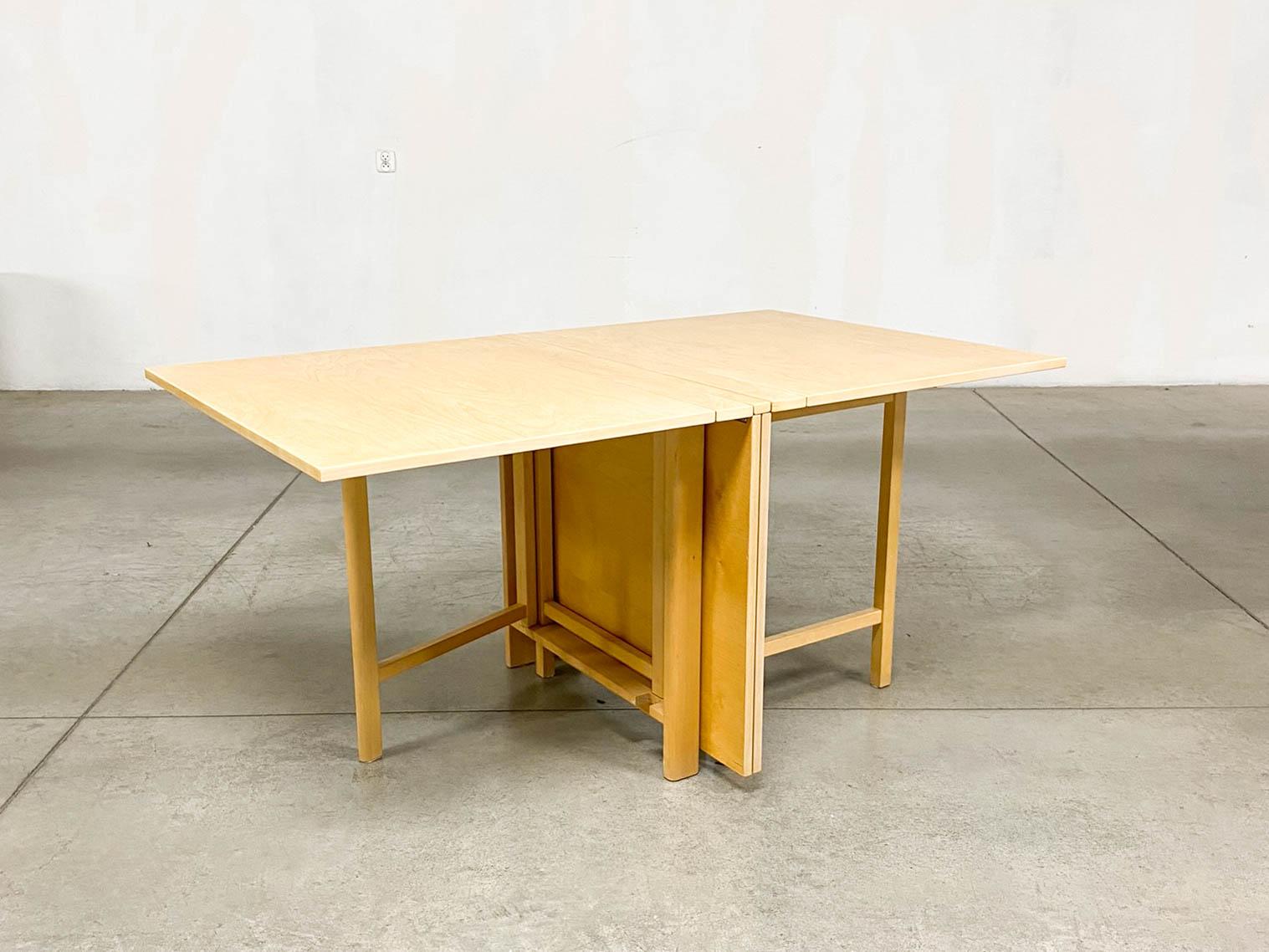 Maria Flap Folding Dining Table by Bruno Mathsson for Firma Karl Mathsson For Sale 4