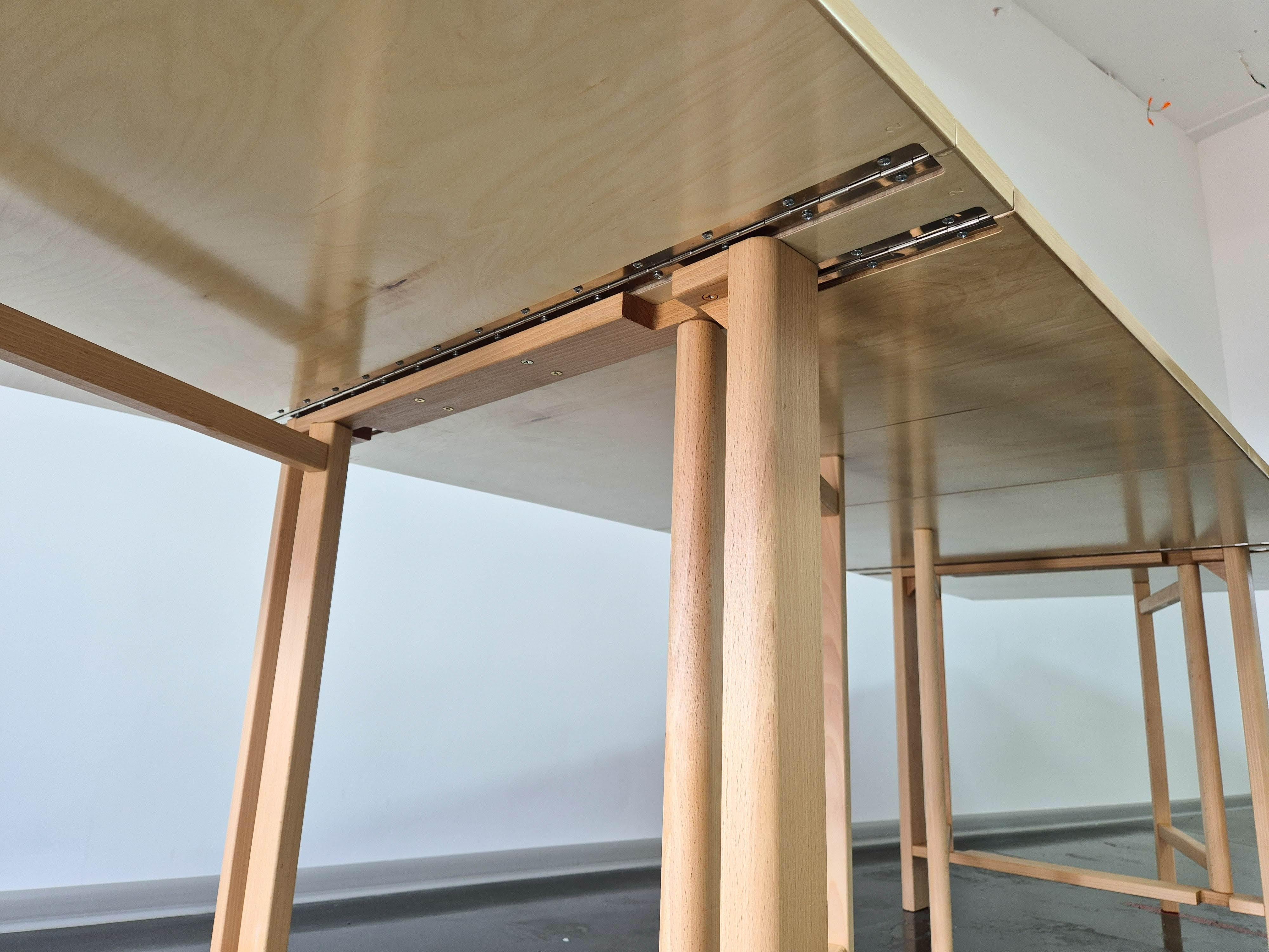 Maria Flap Folding Dining Table by Bruno Mathsson for Firma Karl Mathsson For Sale 5