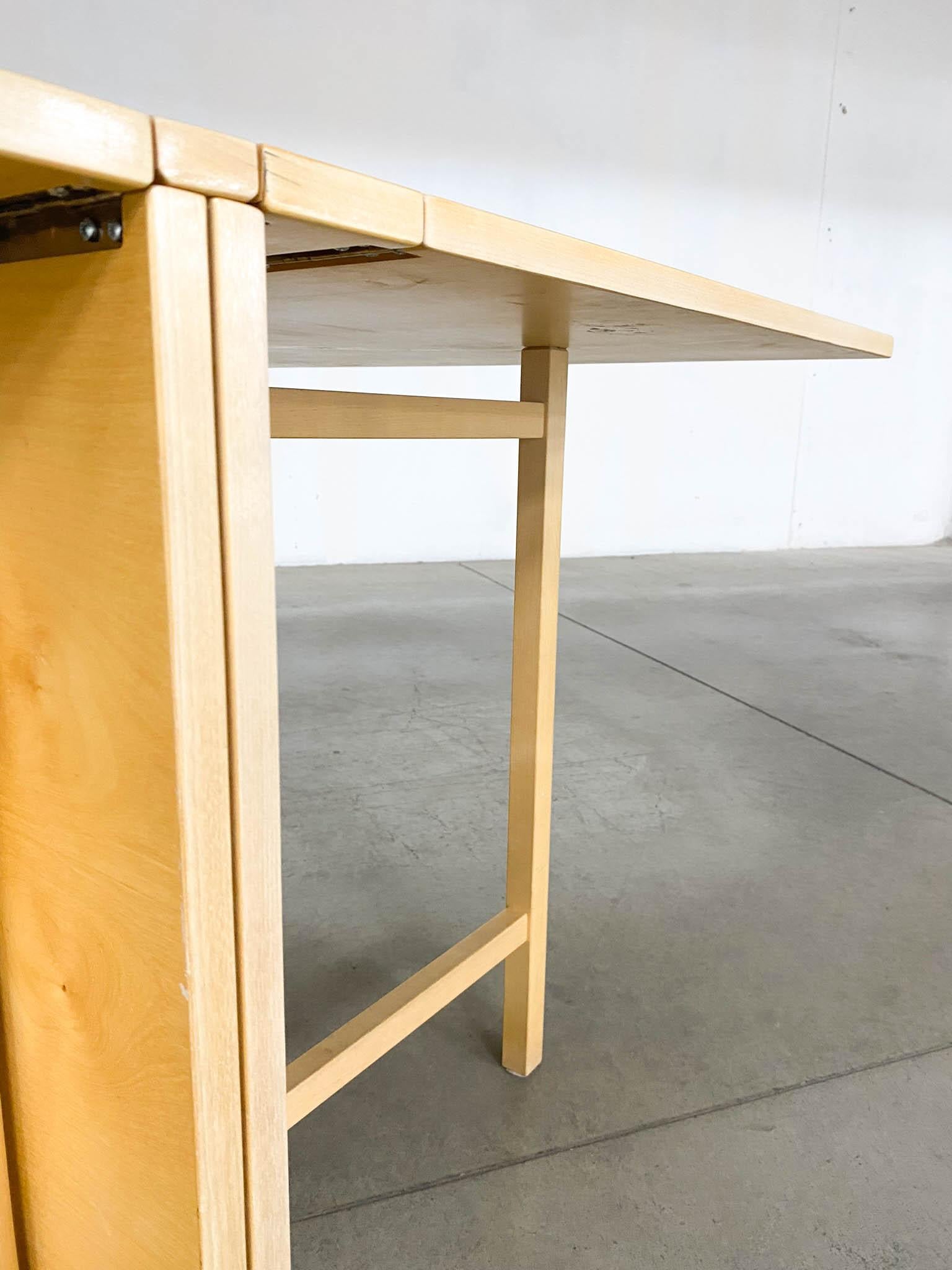 Maria Flap Folding Dining Table by Bruno Mathsson for Firma Karl Mathsson For Sale 5