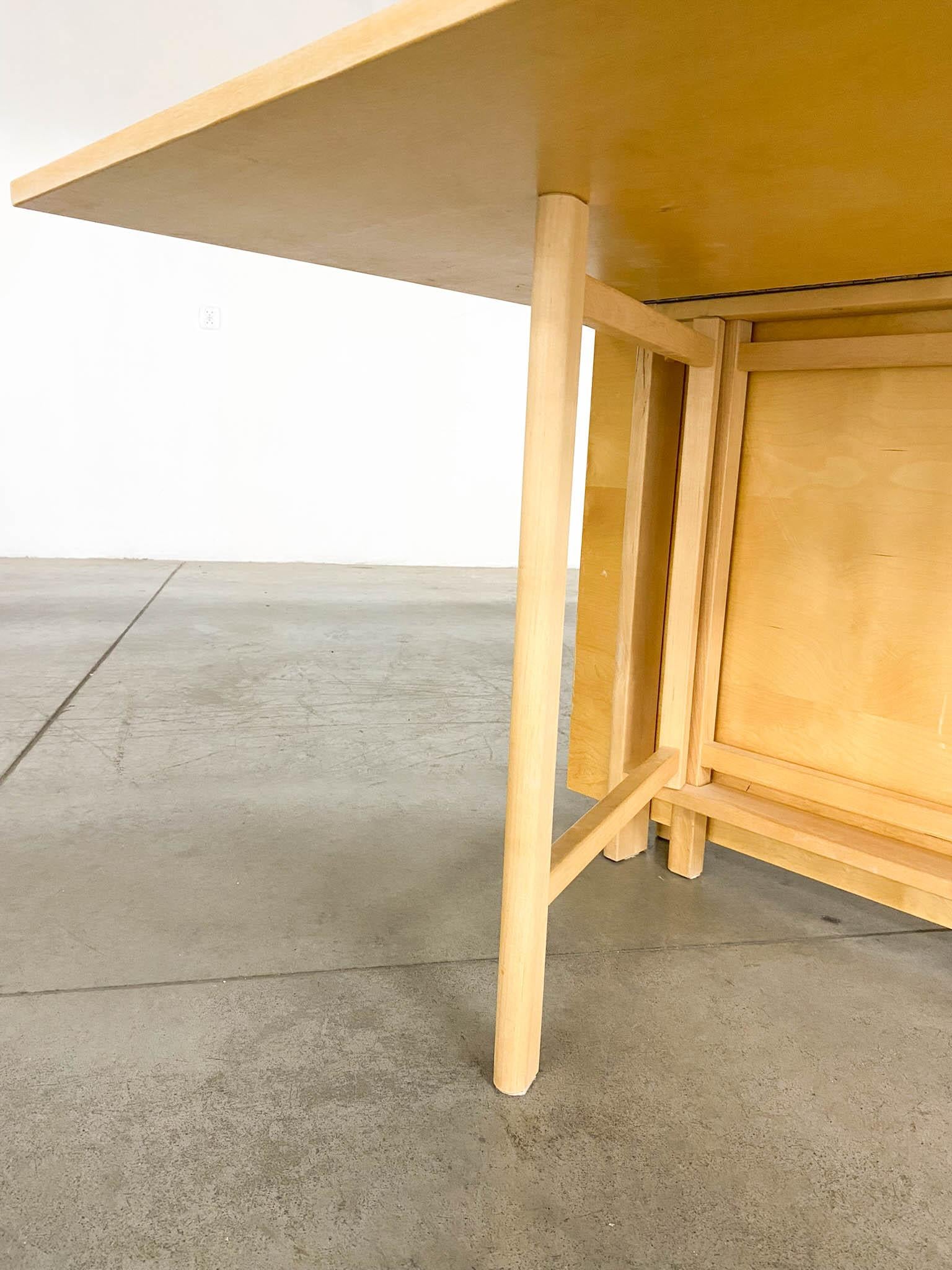 Maria Flap Folding Dining Table by Bruno Mathsson for Firma Karl Mathsson For Sale 7