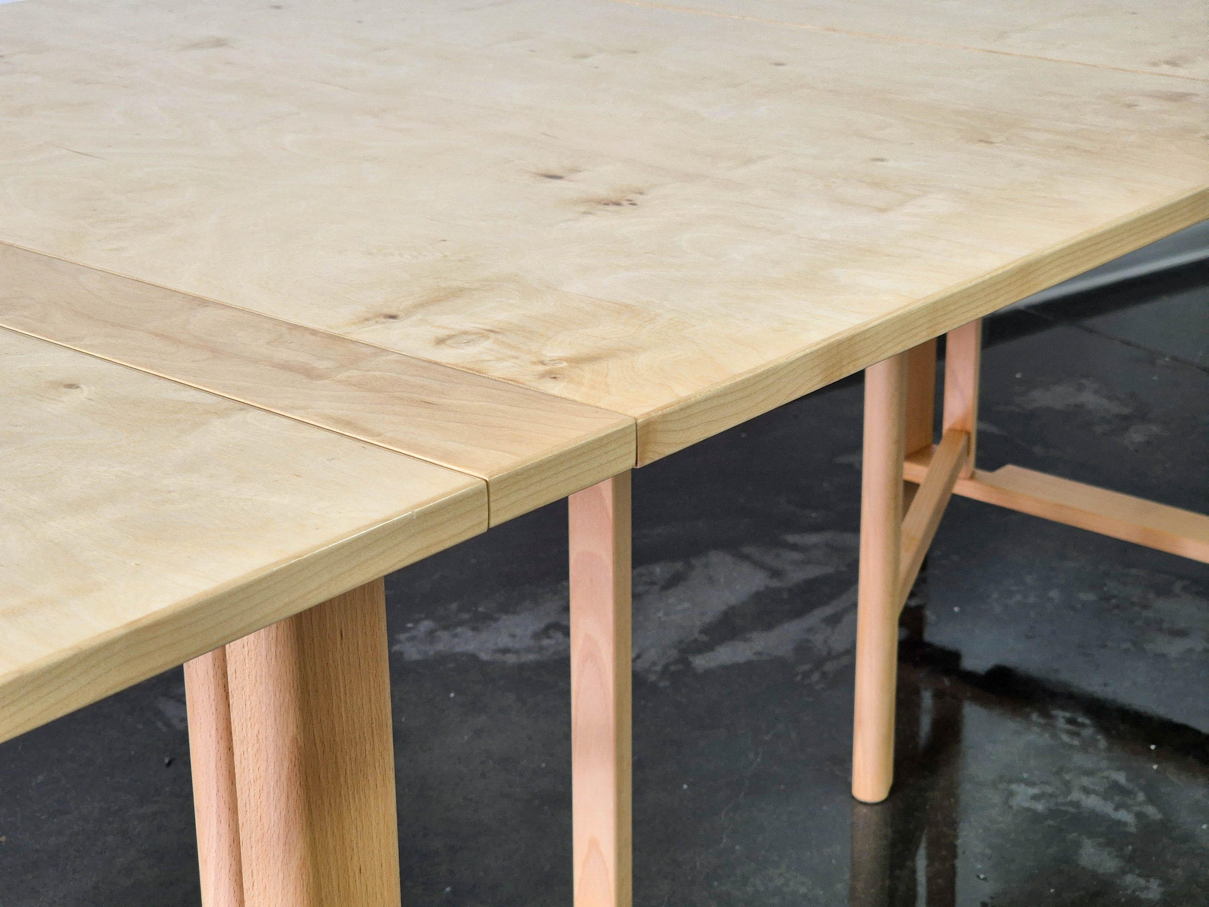 Maria Flap Folding Dining Table by Bruno Mathsson for Firma Karl Mathsson For Sale 9