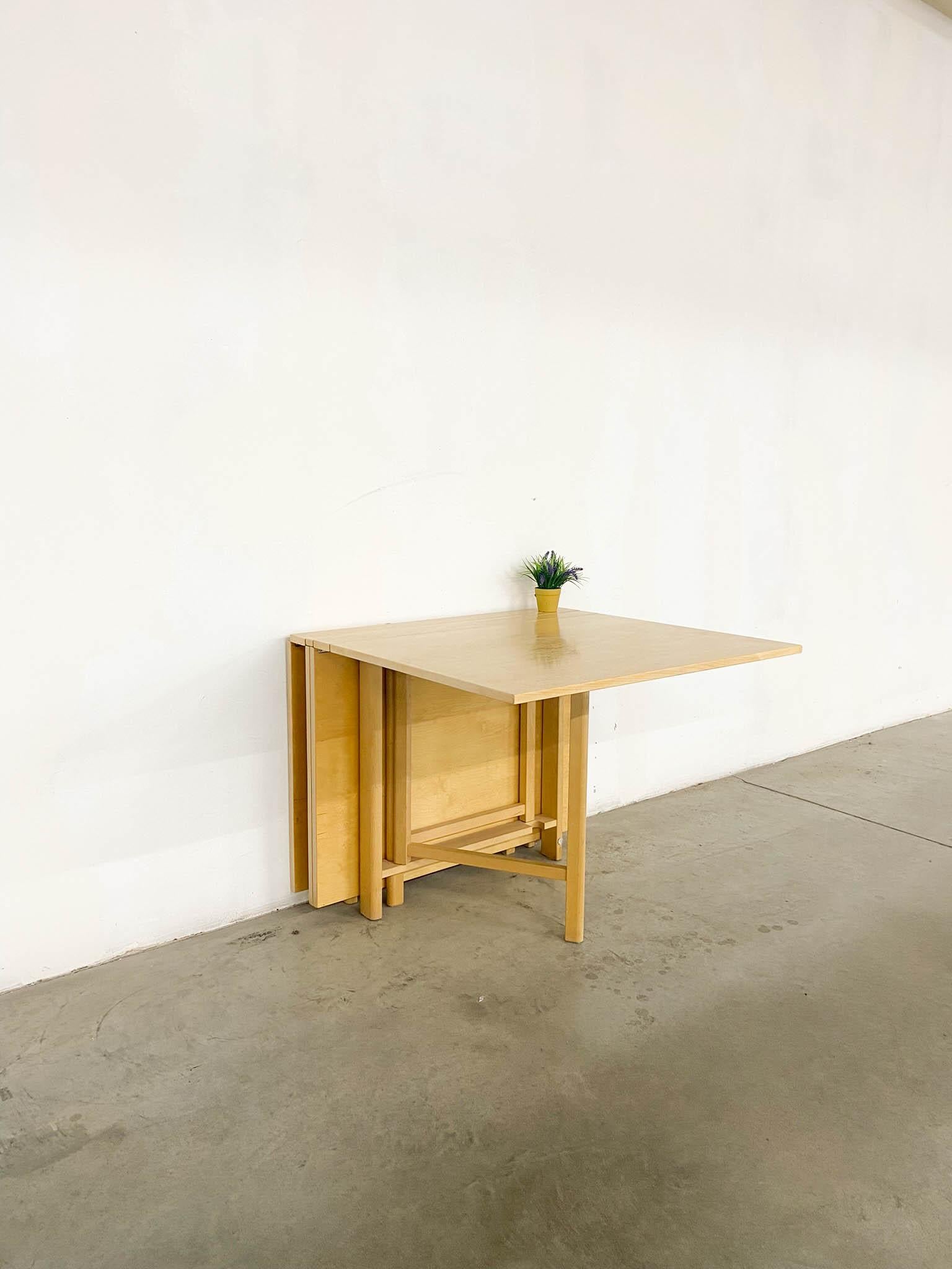 Maria Flap Folding Dining Table by Bruno Mathsson for Firma Karl Mathsson For Sale 11
