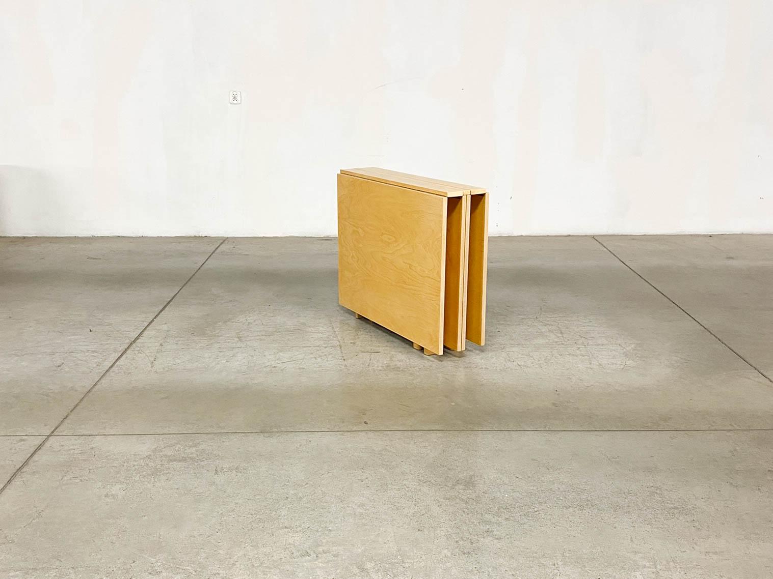 Swedish Maria Flap Folding Dining Table by Bruno Mathsson for Firma Karl Mathsson For Sale