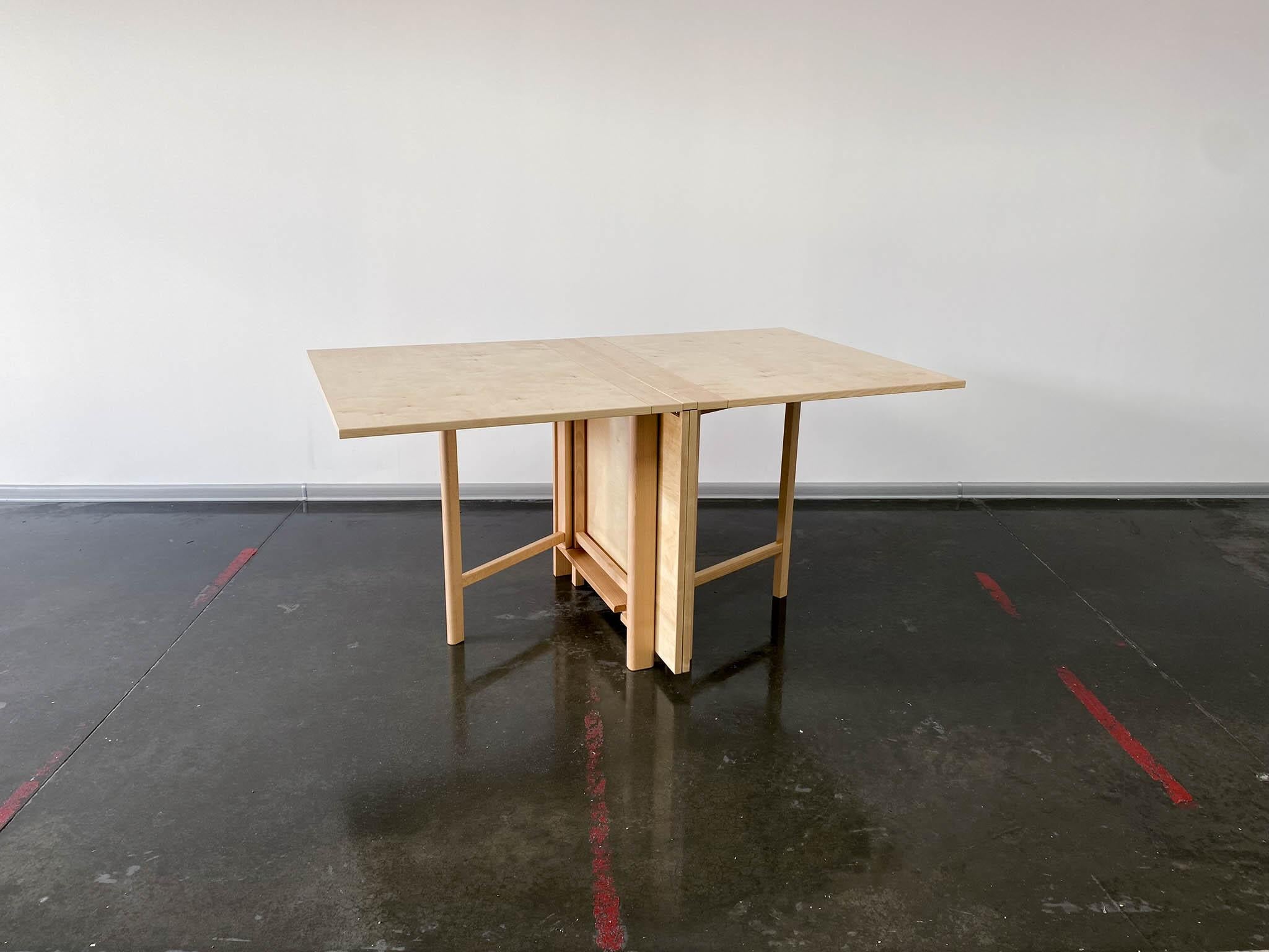 Wood Maria Flap Folding Dining Table by Bruno Mathsson for Firma Karl Mathsson For Sale