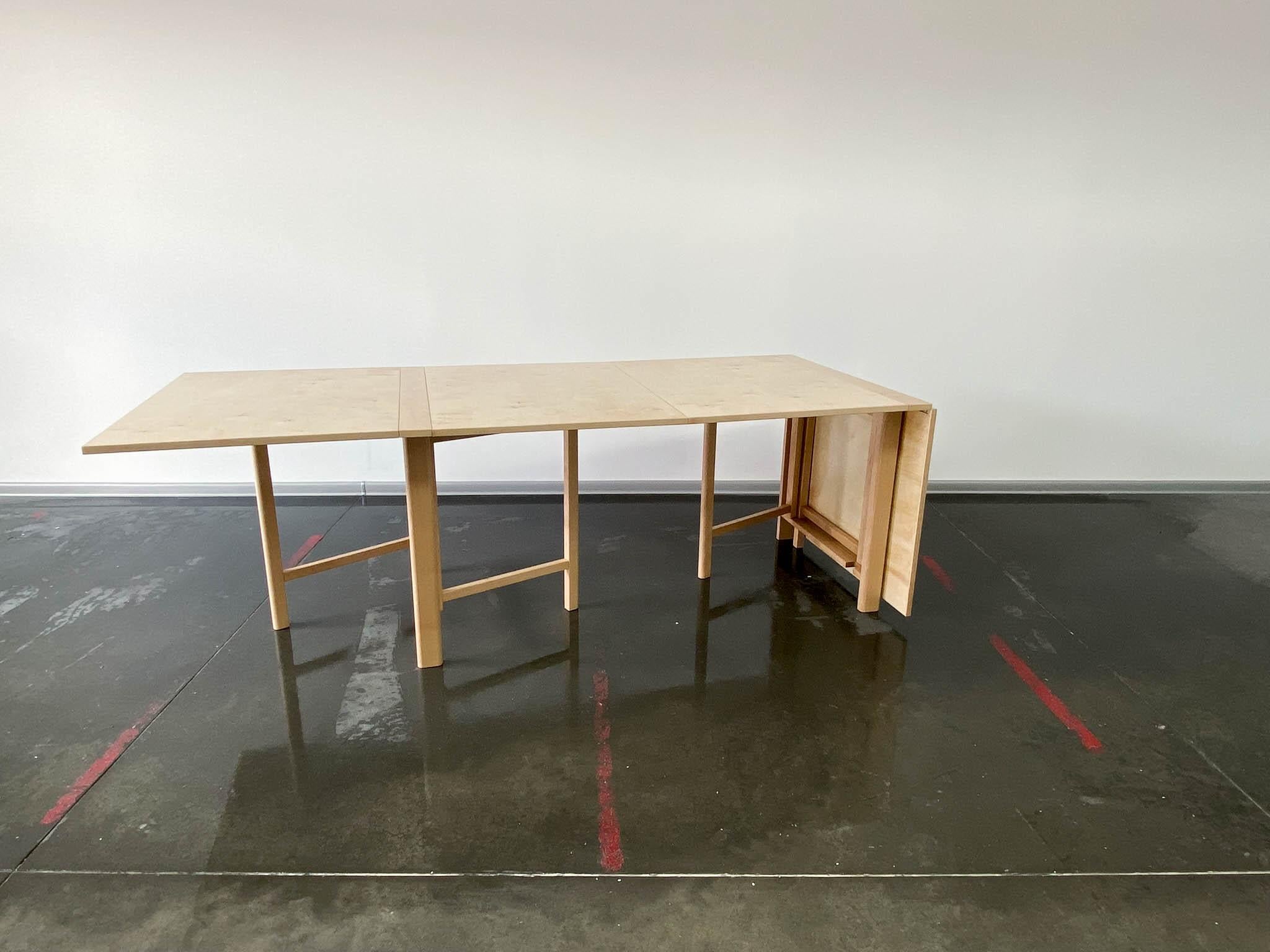 Maria Flap Folding Dining Table by Bruno Mathsson for Firma Karl Mathsson For Sale 1