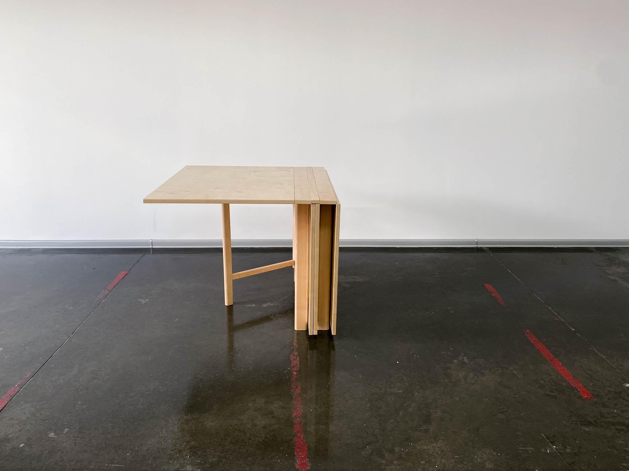Maria Flap Folding Dining Table by Bruno Mathsson for Firma Karl Mathsson For Sale 2