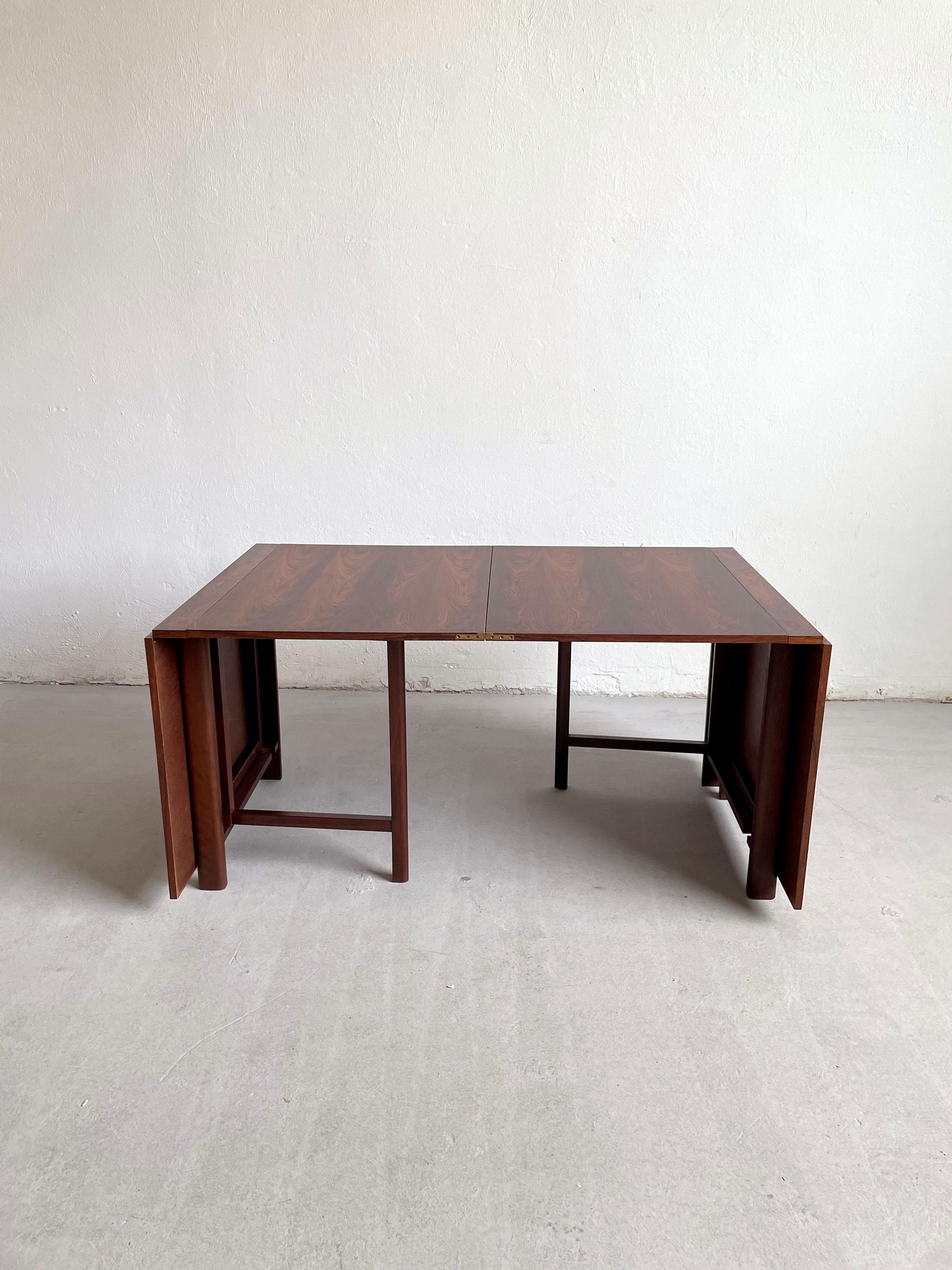 Mid-Century Modern Maria Flap Rosewood Dining Table by Bruno Mathsson