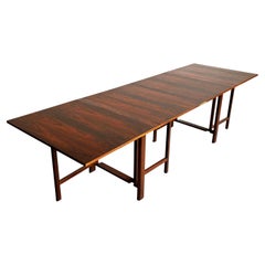Maria Flap Rosewood Dining Table by Bruno Mathsson