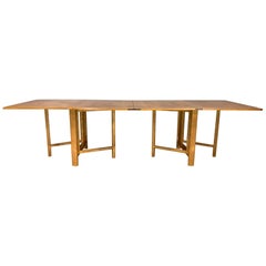 Maria Folding Dining Table by Bruno Mathsson for Karl Mathsson in Flamed Birch