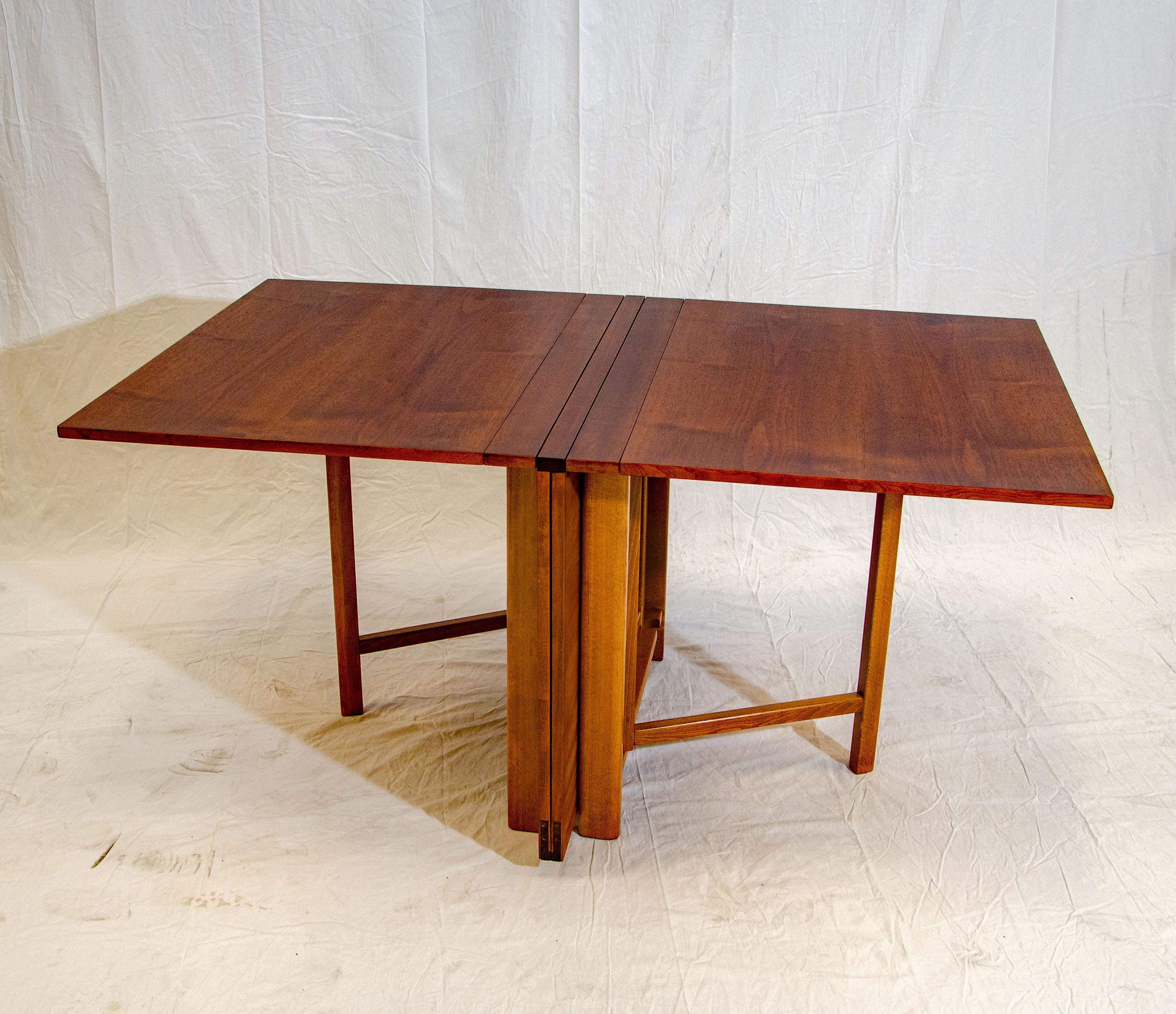 Scandinavian Modern Maria Gate-Leg Teak Table by Bruno Mathsson