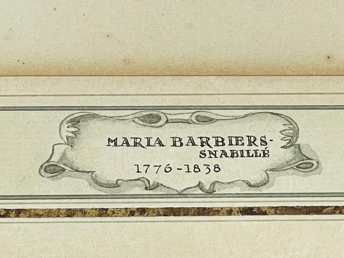 Maria Geertruida Barbiers, Snabillé 'Dutch 1776-1838' Watercolor, circa 1800 In Good Condition For Sale In Delft, NL