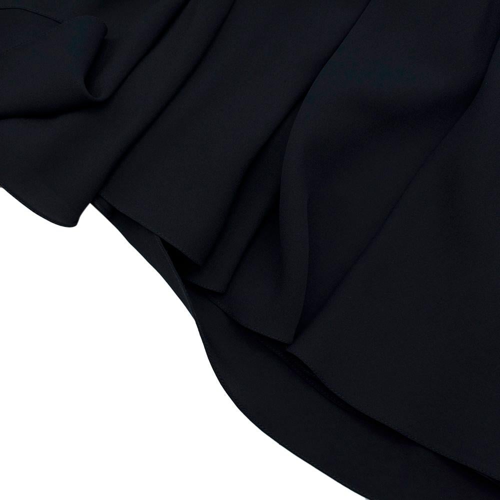 Maria Grachvogel Navy & Black Lace Detailed Silk Dress - Size US 10 For Sale 3