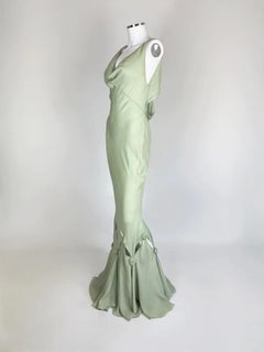 Maria Grachvogel Seafoam Green Silk Gown, c. 2006