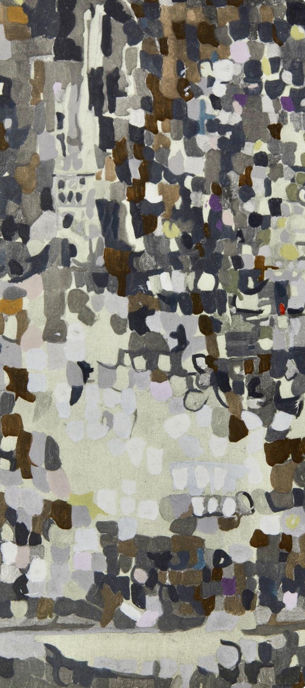 Composizione, Société internationale d'art XXe siècle - Print Moderno di Maria Helena Vieira da Silva