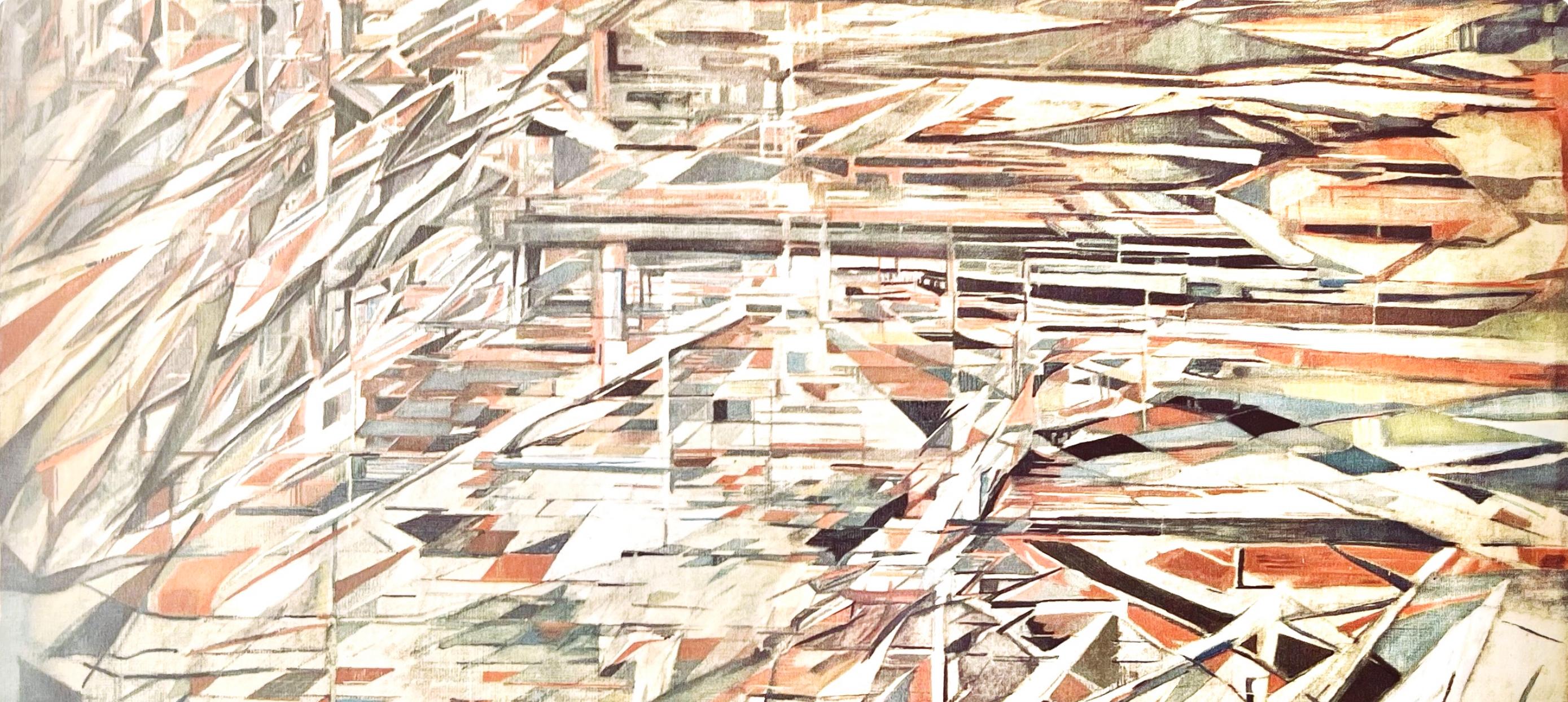 da Silva, La bataille des couteaux, Peintres d'aujourd'hui (after) - Modern Print by Maria Helena Vieira da Silva