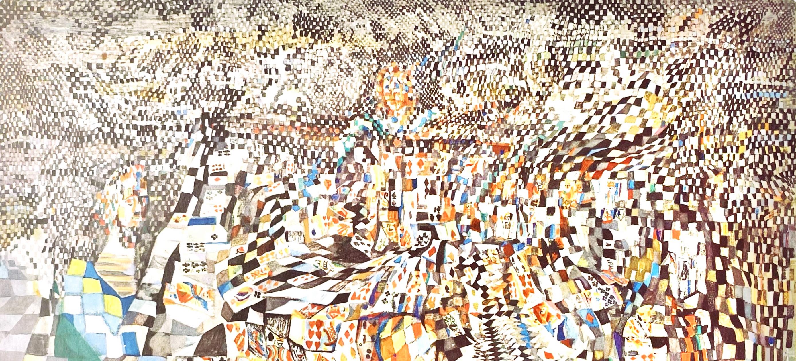 da Silva, Les joueurs de cartes, Vieira da Silva, Peintres d'aujourd'hui (after) - Print by Maria Helena Vieira da Silva