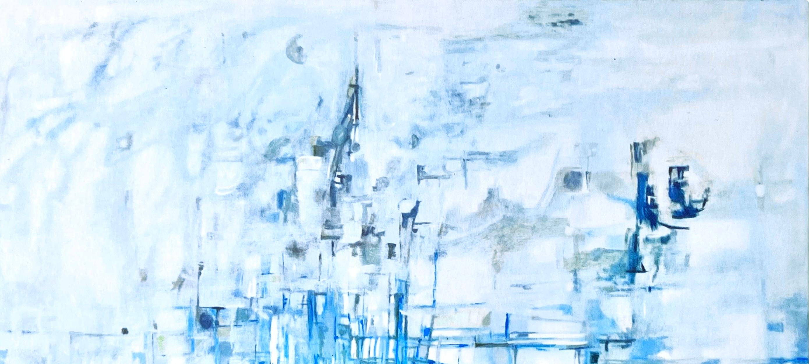 da Silva, Midi, Vieira da Silva, Peintres d'aujourd'hui (after) - Blue Landscape Print by Maria Helena Vieira da Silva