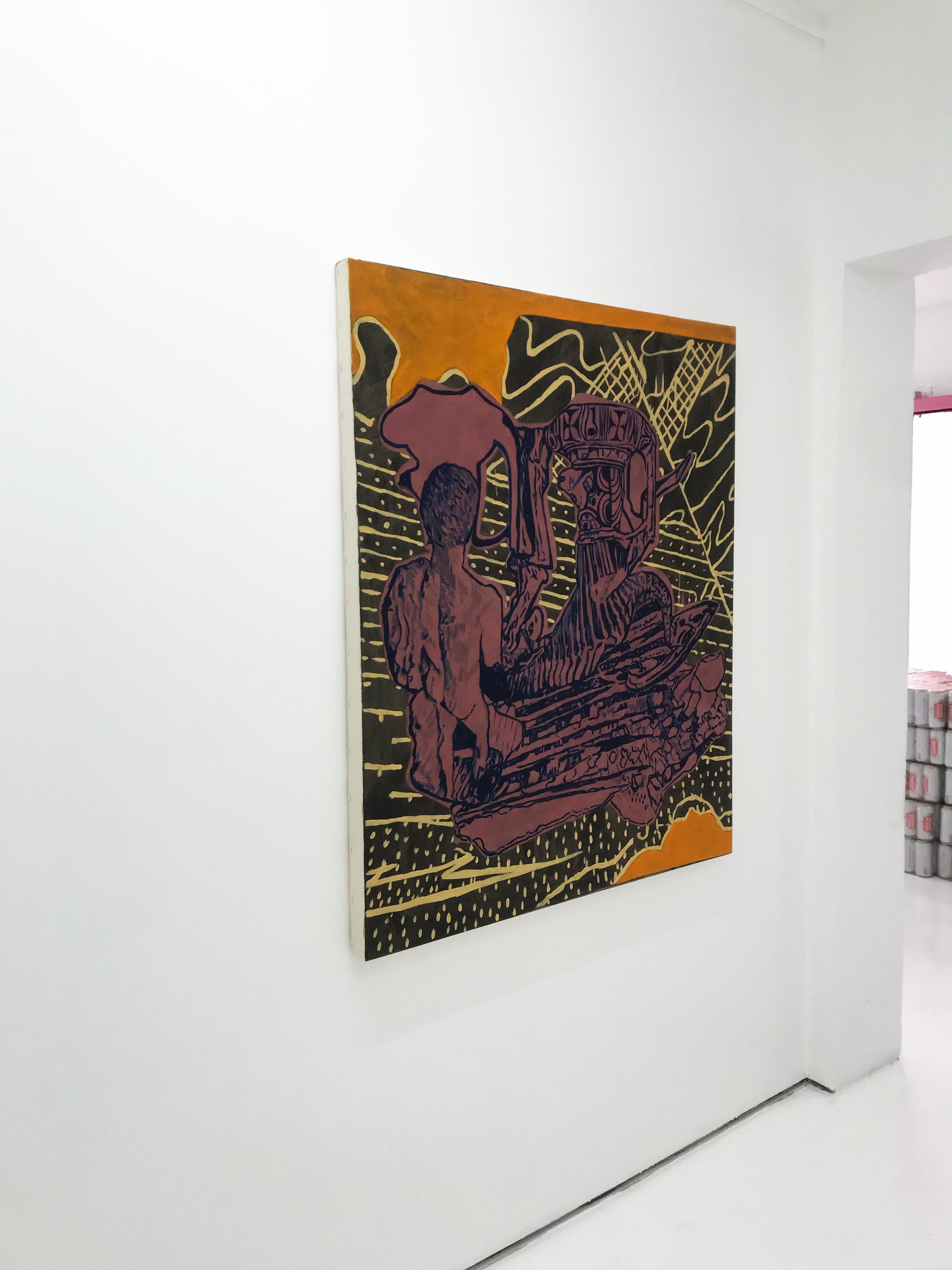 Sin Título V - Contemporary Painting by Maria José Chica 