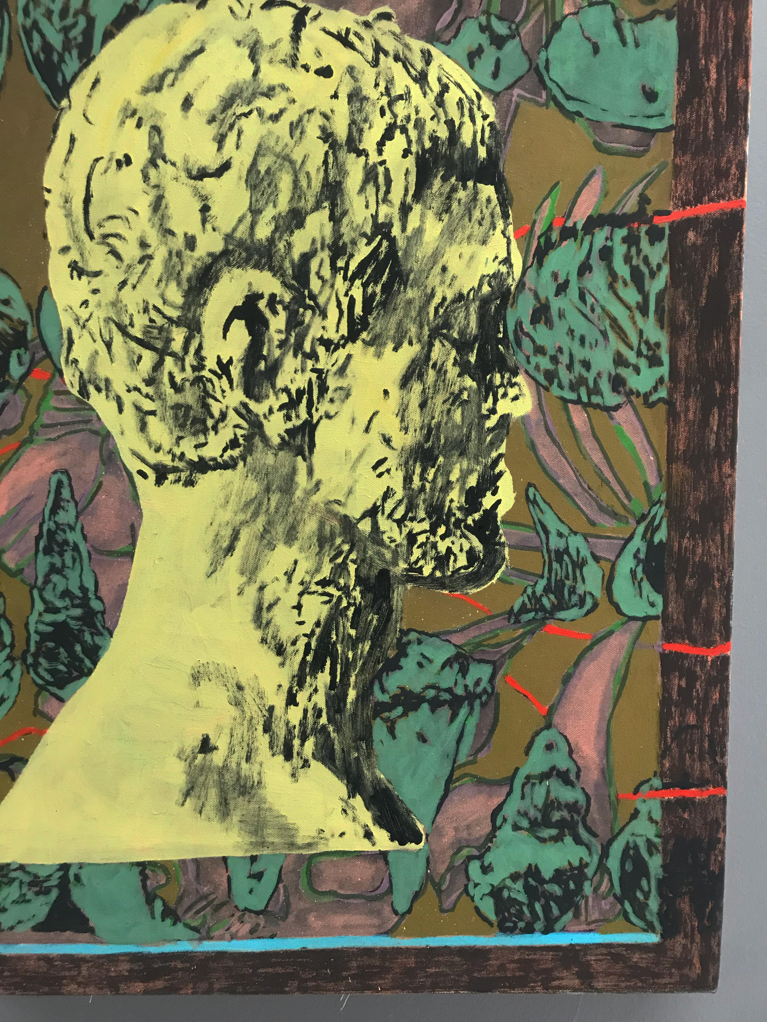 Sin Título XIV (Grau), Figurative Painting, von Maria José Chica 