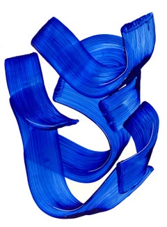 'Ultramarine blue II', 2021, Colourful abstract work on paper