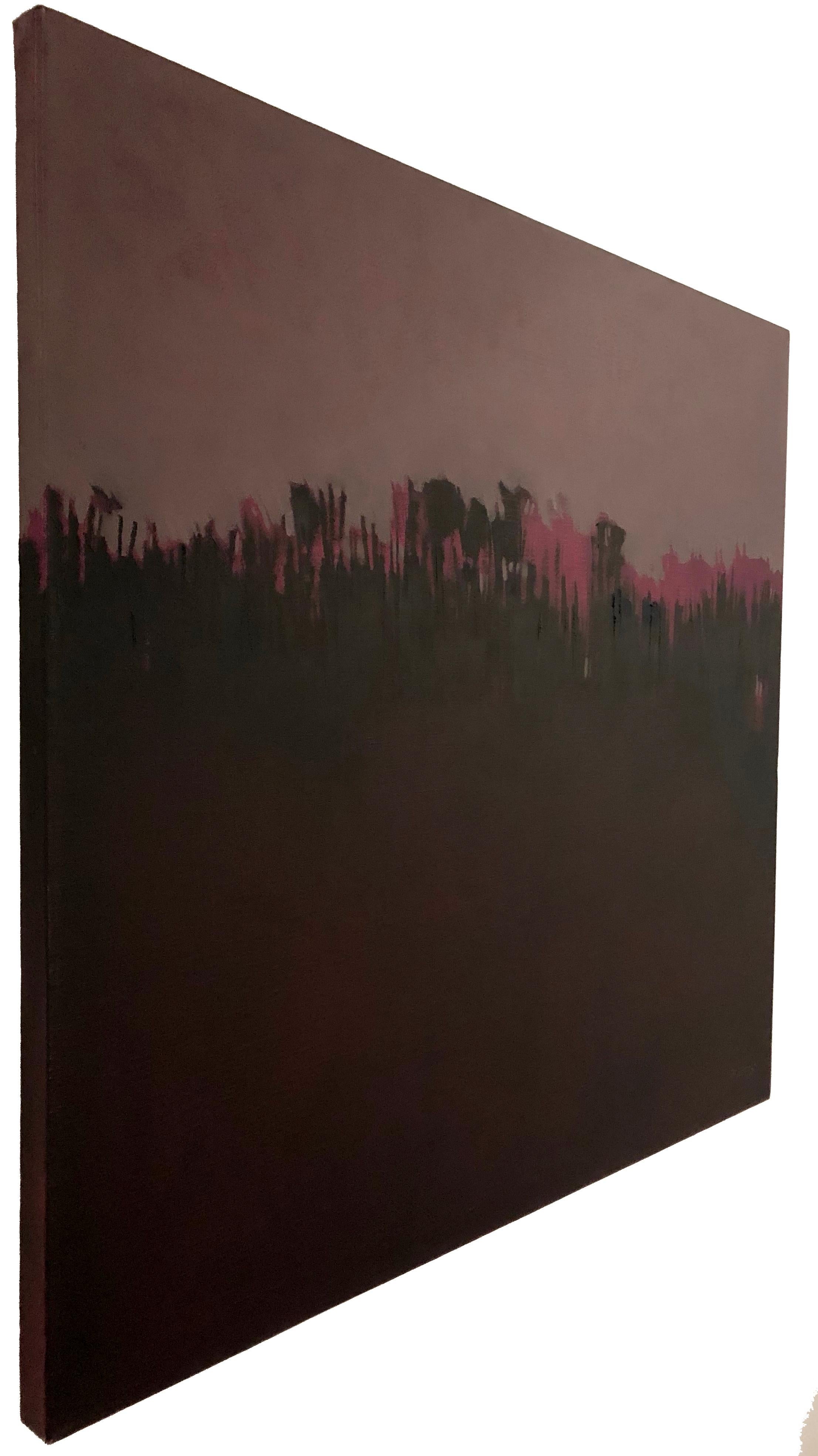 Amanecer, peinture de paysage abstrait, peinture contemporaine aux couleurs vives à l'huile sur lin - Painting de Maria Jose Concha