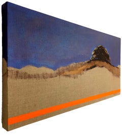 Wind Impression, abstract landscape painting, contemporary oil on linen