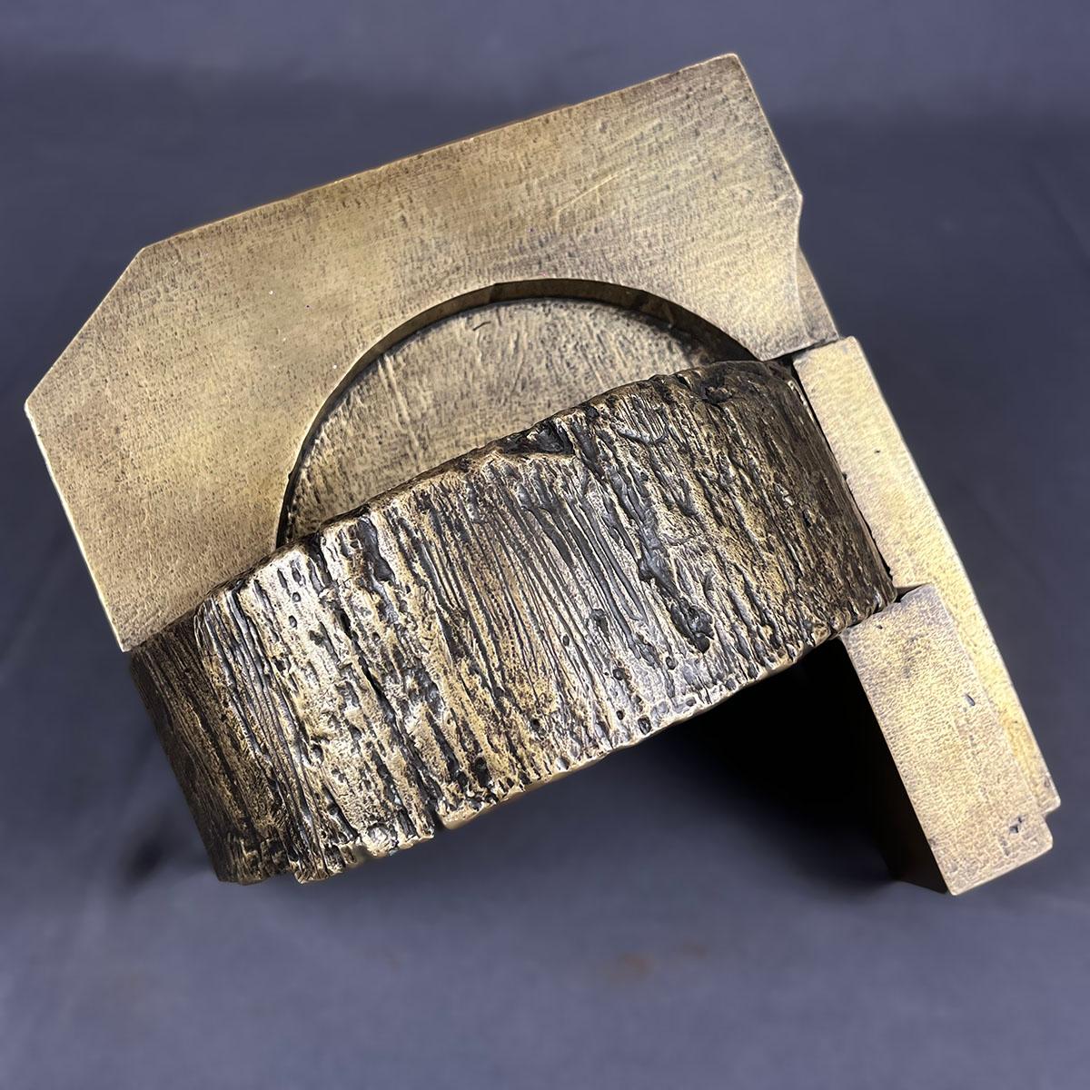 Mexican María José De Simón Brutalist Style Bronze Sculpture For Sale