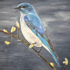 Blauer Vogel, Originalgemälde