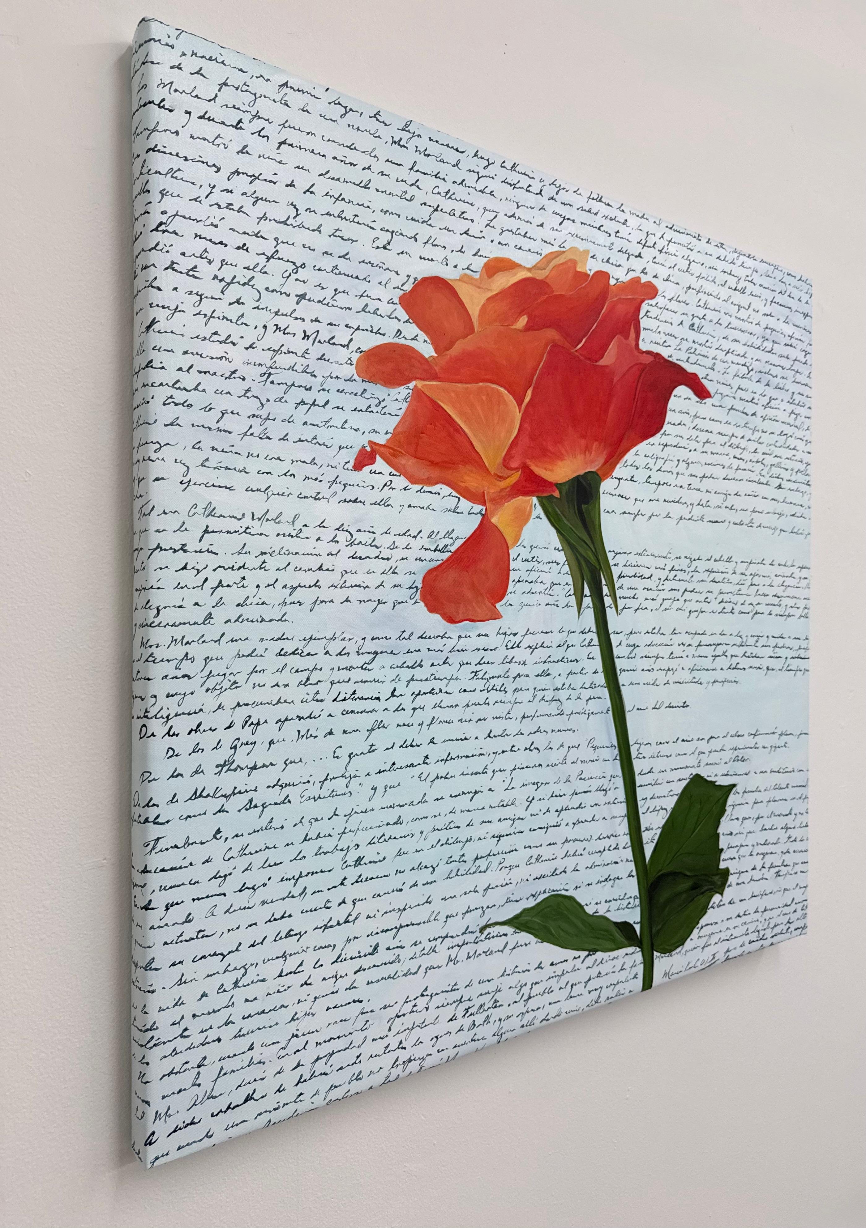 Delicate Fire, peinture originale - Painting de Maria Karla Watson