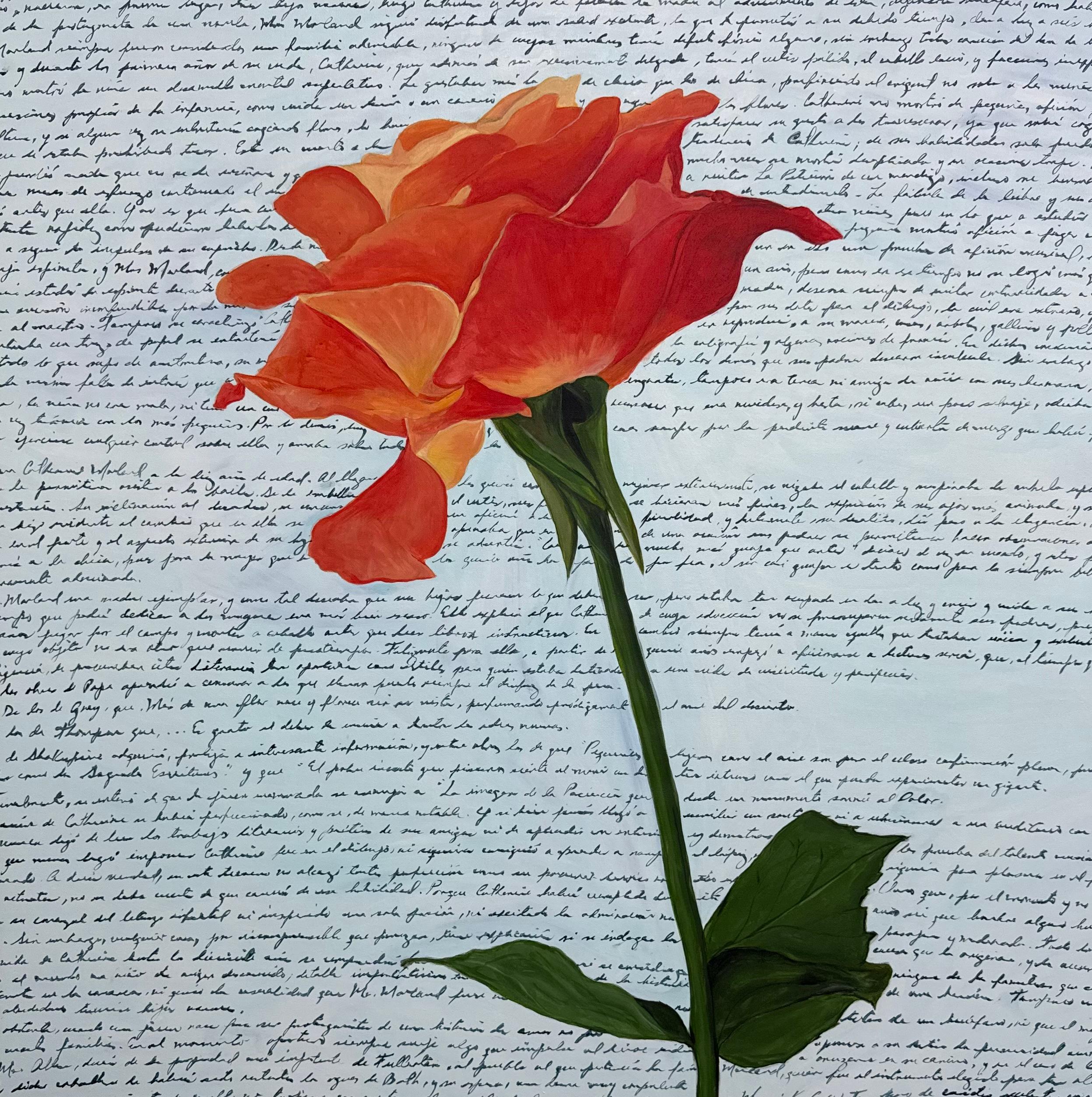 Still-Life Painting Maria Karla Watson - Delicate Fire, peinture originale